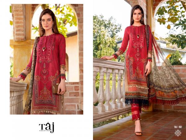 Taj Maria B M Prints Super Hit 2 Cotton Dupatta Salwar Suits Collection